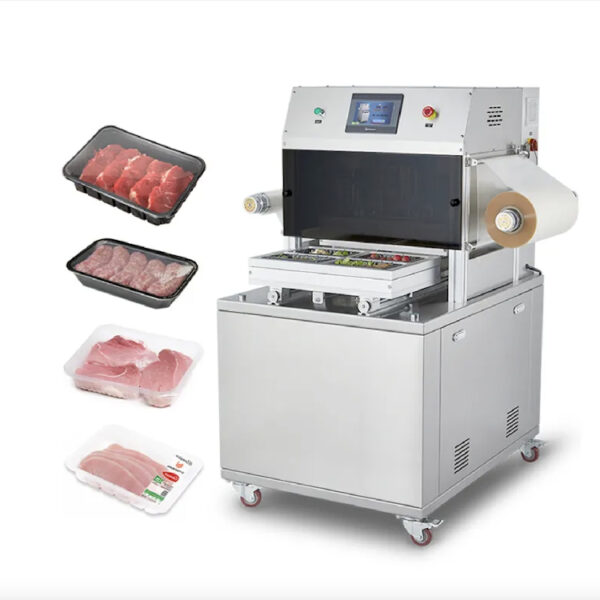 LY-440LV/LE Semi Automatic Film Map Tray Seal Machine Out Three Trays at Once High Speed Tray Sealing Machine