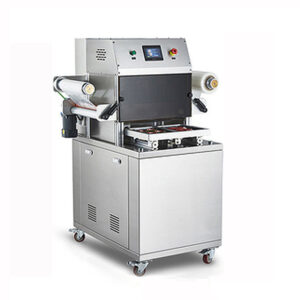 DZT-370Z Original Factory Automatic Vertical Sausage /Meat/Vacuum Skin Packaging Machine Tray Sealing Machine