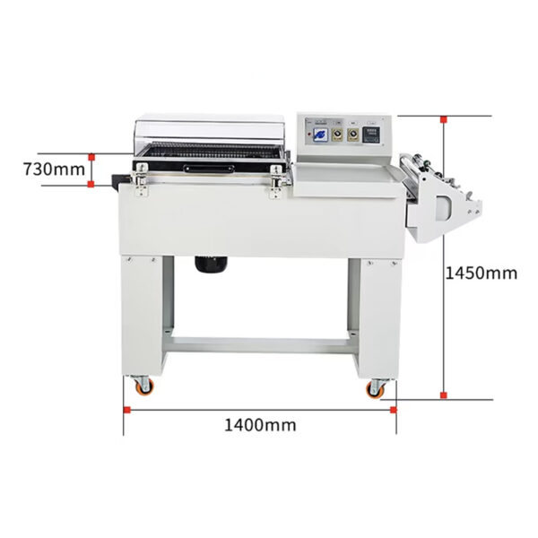 FM5540+BSN4020 Semi Automatic POF Film Plastic Packing Machine for Exercise Book Heat L Bar Sealer Shrink Wrapping Packing Machine - Image 5