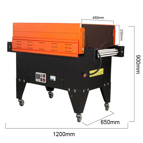BS4525 Wallepack Full Automatic Plastic Film Tunnel High Speed Heater Machine Printed Oven Stream Shrink Wrap Machine for Small Box - Image 4