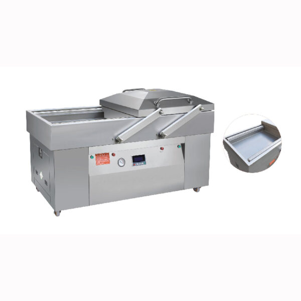 DZ-700/2SB Double Chamber Groove Automatic Flip Cover Vacuum Packaging Machine