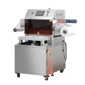 DZ370Z Free Standing Cardboard Box Sealing Machine Tray Sealer Skin Vacuum Packing Machine