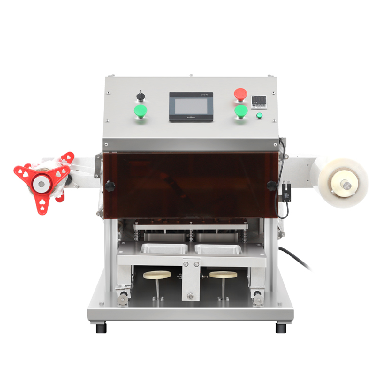 QF370T-S Plastic Material Tray Modified Atmosphere Machine Excellent Quality Desktop Fast Food Box/Tray Sealing Machine