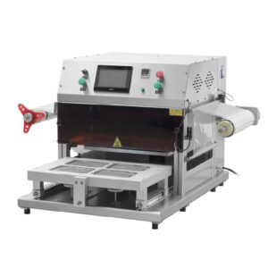 QF430T-S Modified Atmosphere Packaging Machine Sandwich Tray Vacuum Nitrogen Packing Hot Vacuum Food Tray Sealing Machine for Food Price