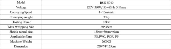 BSE5040 Stainless Steel Semi Automatic Welding Rod Pe Film Heating Shrink Packing Machine - Image 2