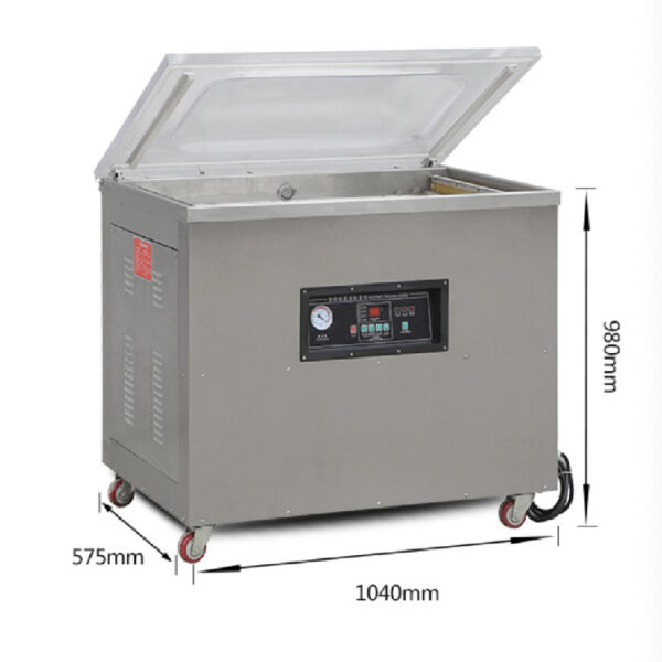 DZ-500/2E Semi Automatic Tabletop Single Chamber Nitrogen Flushing Vacuum Packaging Packing Machine Sealing Machine - Image 2