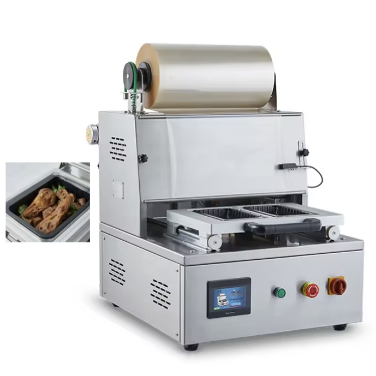 DQ400T Tabletop Map Vacuum Tray Sealer Modified Atmosphere Tray Sealing Machines With Map Ability