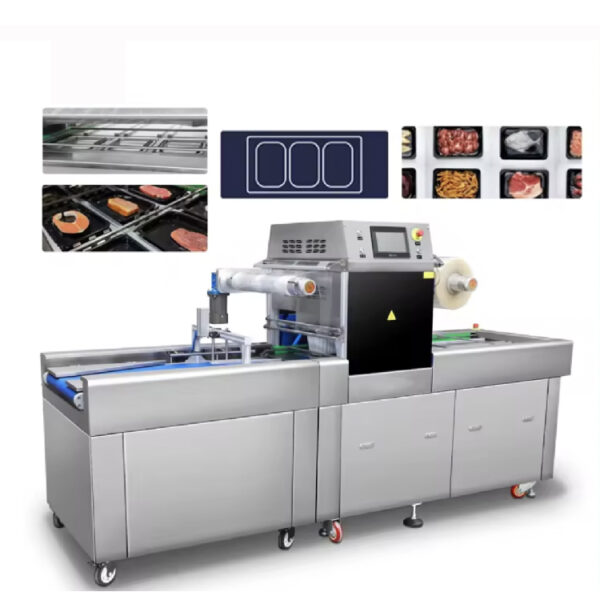 DQ630AT-VS Automatic Meat Tray Vacuum Sealing for Meat Vacuum Skin Food Tray Packaging Sealing Machine Full Automatic - Image 4