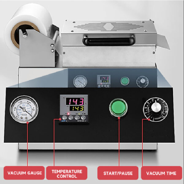 DZ-250T Factory Price Table Type Fish Meat Cheese Food Mini Vacuum Skin Packing Machine Vacuum Skin Packaging Machine - Image 3