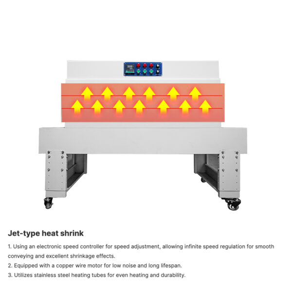 BSN4020C PVC POF Heat Film Shrink Tunnel Shrinking Wrapping Machine Heat Shrink Sleeve Machine for Pet Bottles/empty Glass Bottle - Image 5