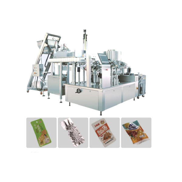 HL8Z JX250 15-200g Food Snacks Horizontal Automatic Vacuum Coffee Pouch Filling Packaging Kraft Paper Salt Premade Bag Packing Machine