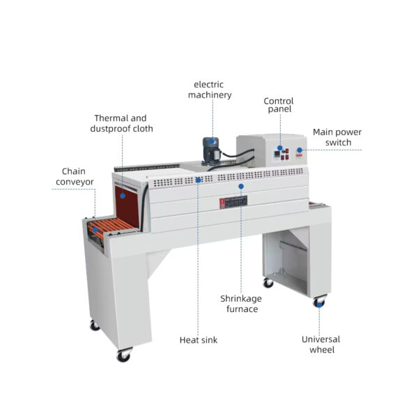 BSN5030+LY450 Automatic Eggs Tray Packing Machines Cosmetic Box Sealing Shrinking Machine L Bar Sealer Used With POF Film - Image 3